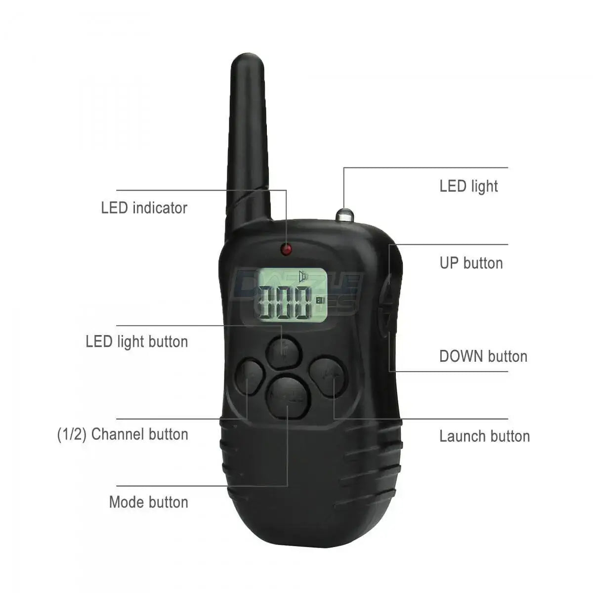 Collier de dressage intelligent pour chien avec télécommande - black