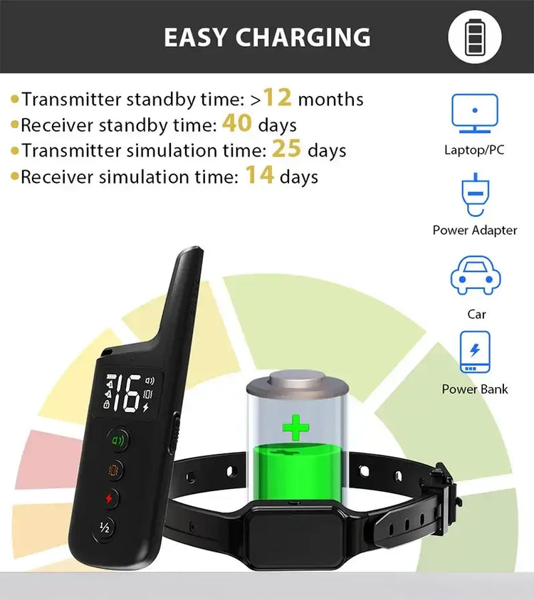 Collier de dressage pour chien - remote control set