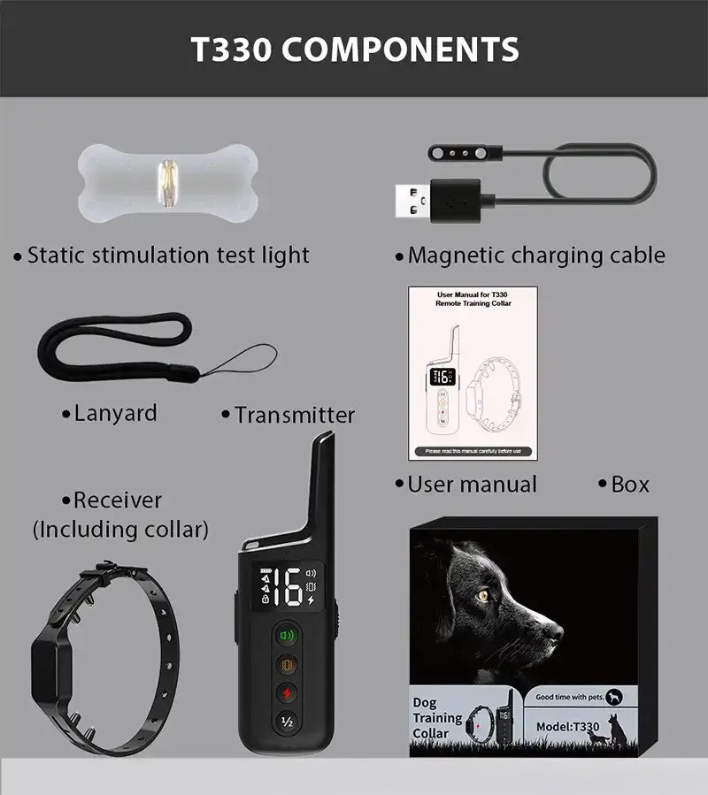 Collier de dressage pour chien - remote control set