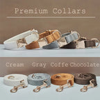 Collier et laisse en velours pour chien