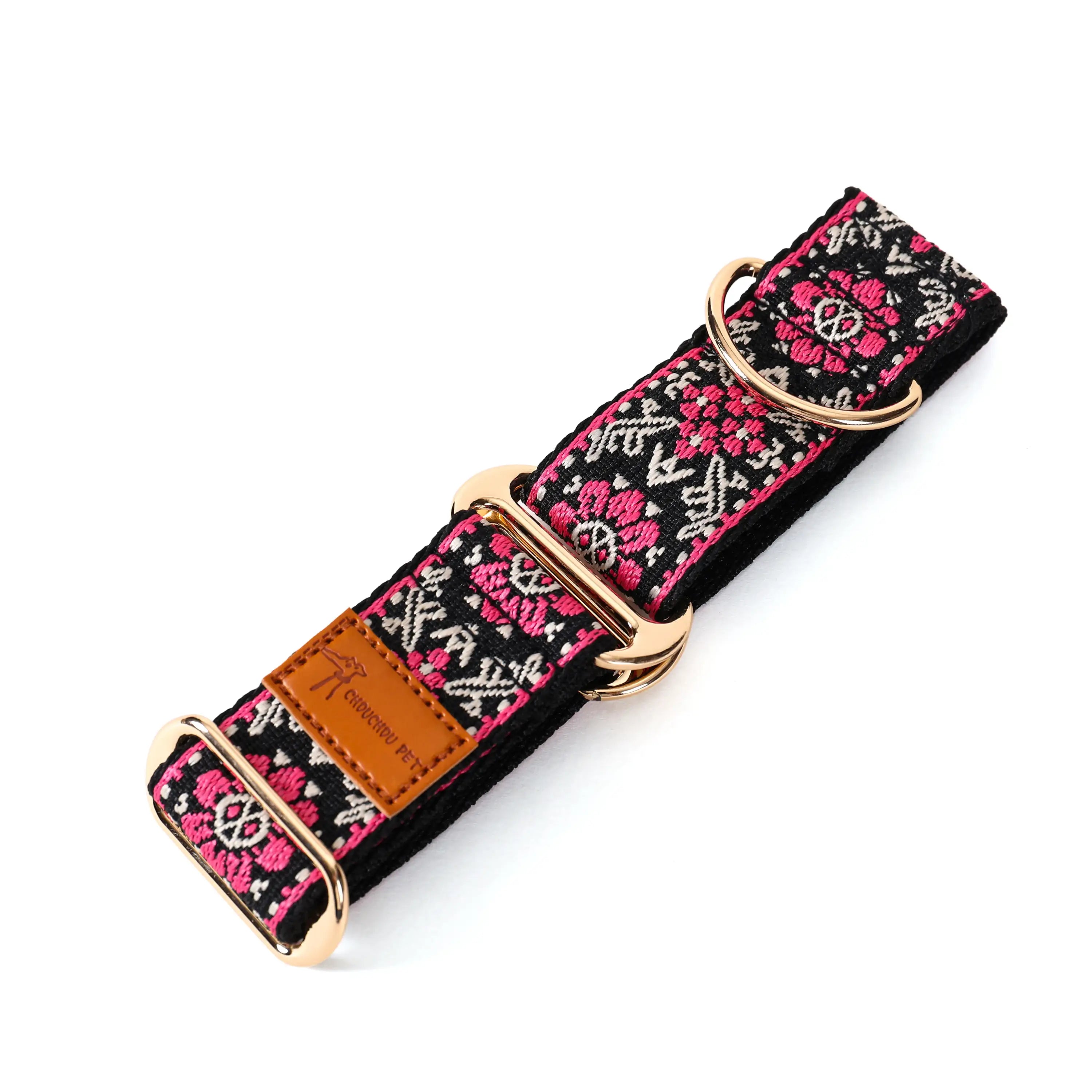 Collier martingale pour chien - Pink / XS