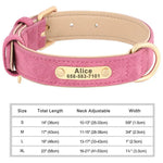 Collier pour chien gravé sur mesure - 131-1 Pink / XL
