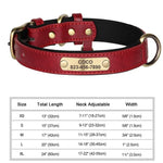 Collier pour chien gravé sur mesure - Red / L