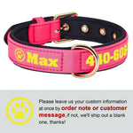 Collier pour chien personnalisé - Pink-Paw / S 24-32cm