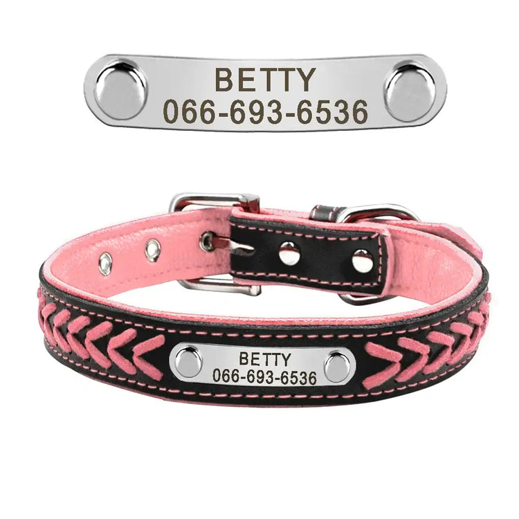 Collier pour chien personnalisé - Pink / XL
