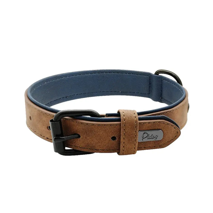 Collier pour grand chien - Coffee / XL