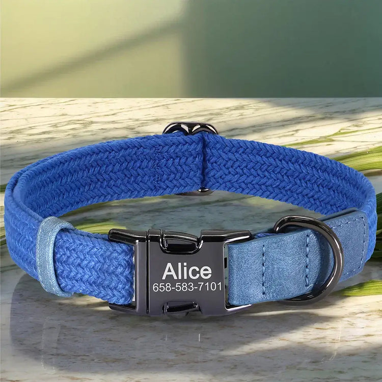 Colliers pour chiens en nylon - Blue / L