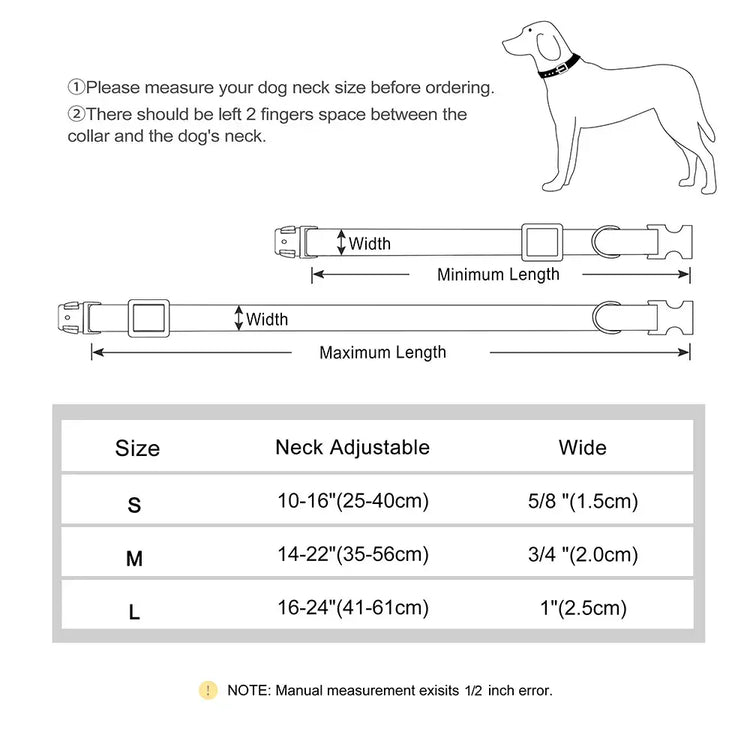 Colliers pour chiens en nylon