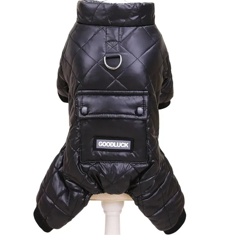 Combinaison chaude pour chien - Luck black / XXL