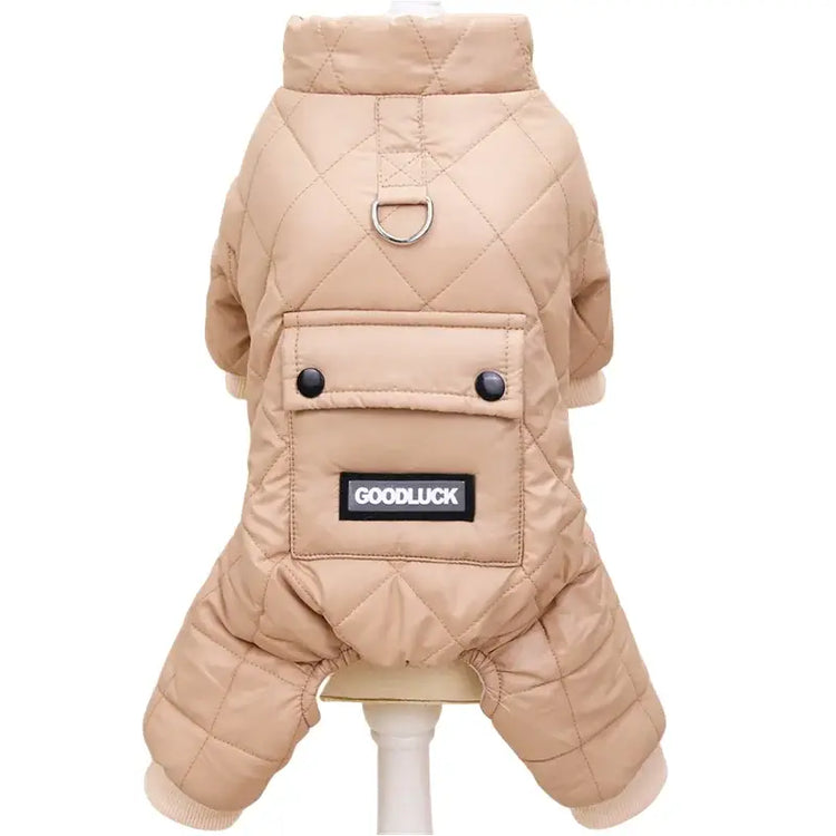 Combinaison chaude pour chien - Luck khaki / XXL