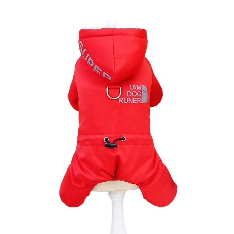 Combinaison chaude pour chien - red / L