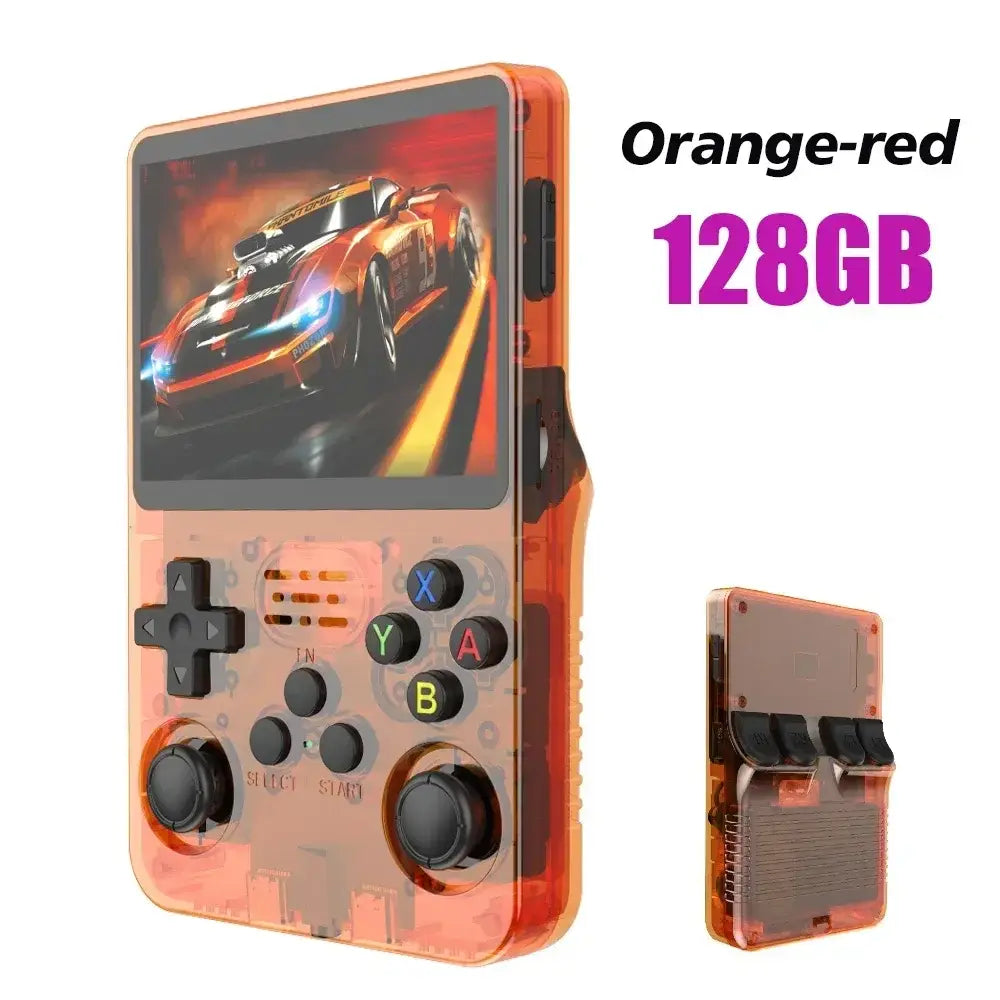 Console de jeux portable rétro - Orange 128G / EU / france