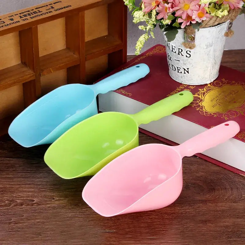 Cuillère en plastique pour nourriture pour chien et chat - Mixed color 3pc / L