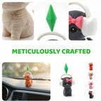 Cute Dancing Cat Model The Sims InspiredCreative Cute Kitten Mini Earphone Cat Model Desktop Decor Automotive Interior