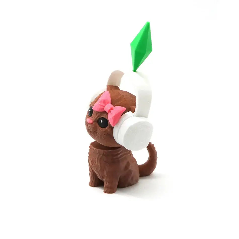 Cute Dancing Cat Model The Sims InspiredCreative Cute Kitten Mini Earphone Cat Model Desktop Decor Automotive Interior