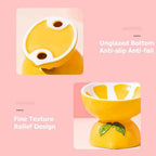 Cute Fruit Shape Cat Bowl High Quality Ceramics Cat Bowl Pet Supplies Cat Food And Water Feeder Pet Accessories