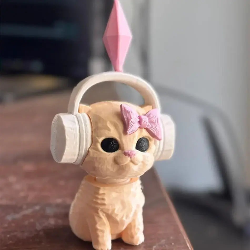 Cute Plumbob Dancing Cat Car Accessory The Sims Inspired Cat Figurine Creative Dashboard Decor Car Interior Desk