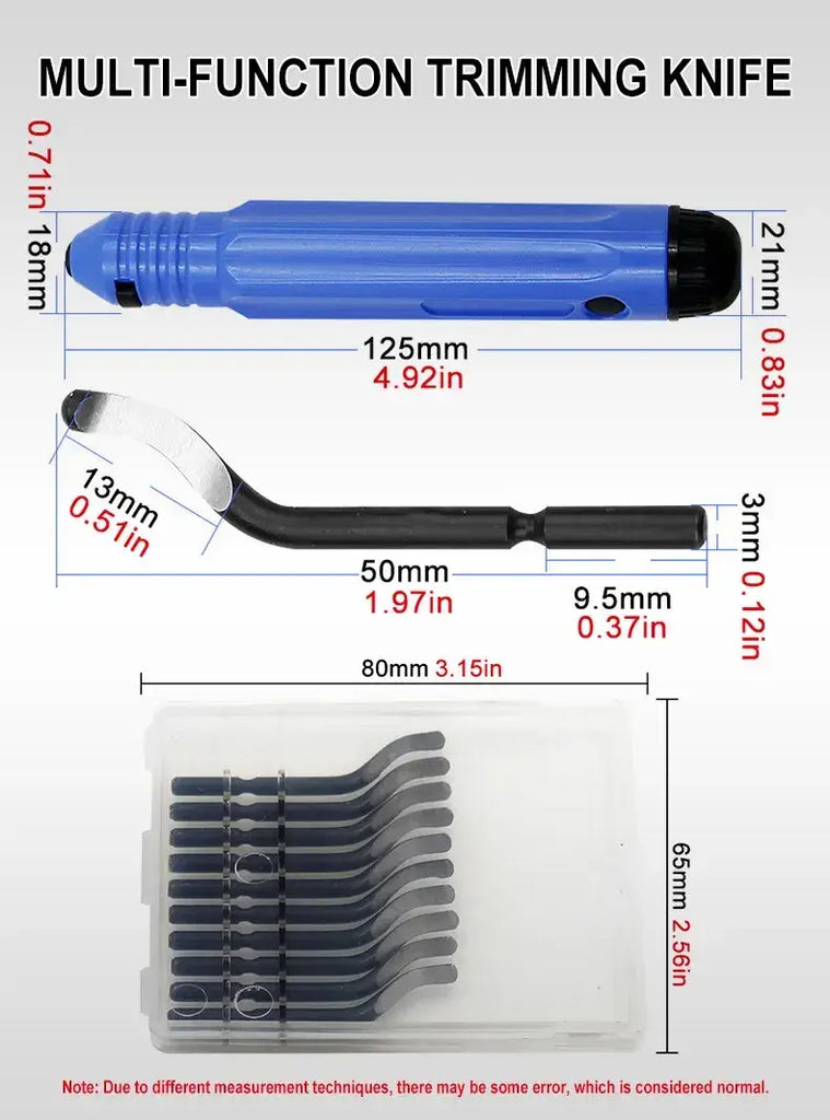 Deburring Scraper Hand Trimming Knife NB1100 Chamfer Trimming Removal Aluminum Alloy Plastic Waste Edge Tool Handle