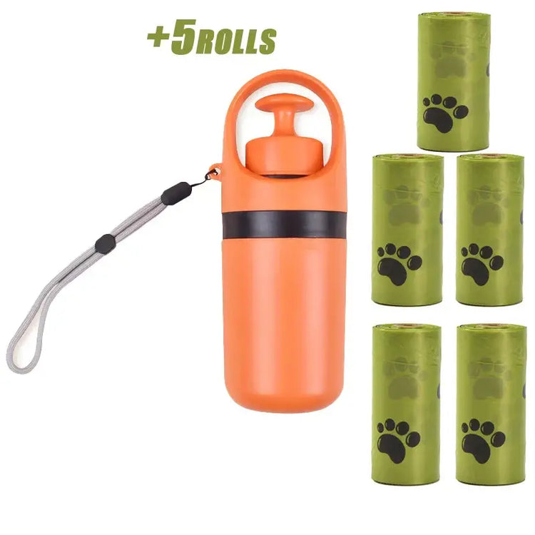 déjections canines portables - orange Set / China Mainland