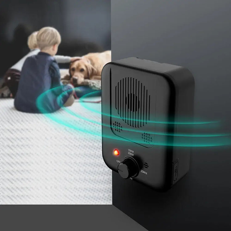 Dispositif anti-aboiements à ultrasons pour chiens - black