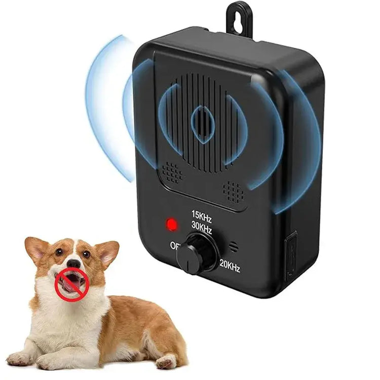 Dispositif anti-aboiements à ultrasons pour chiens - black