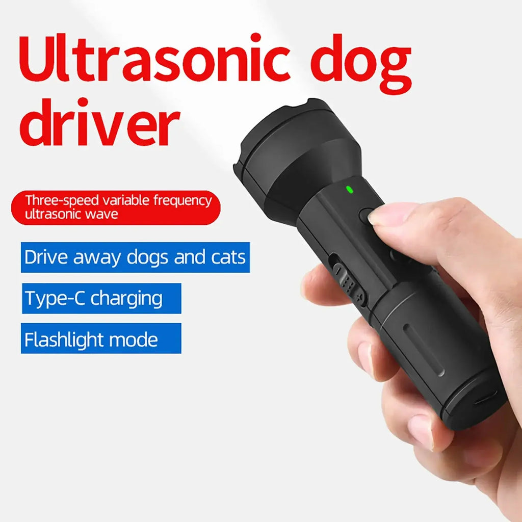 Dispositif de contrôle des aboiements de chien à ultrasons - black