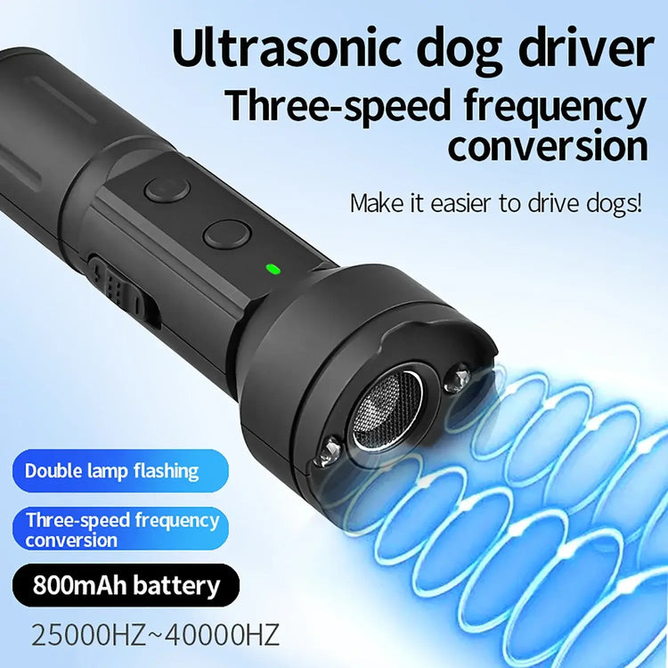 Dispositif de contrôle des aboiements de chien à ultrasons - black