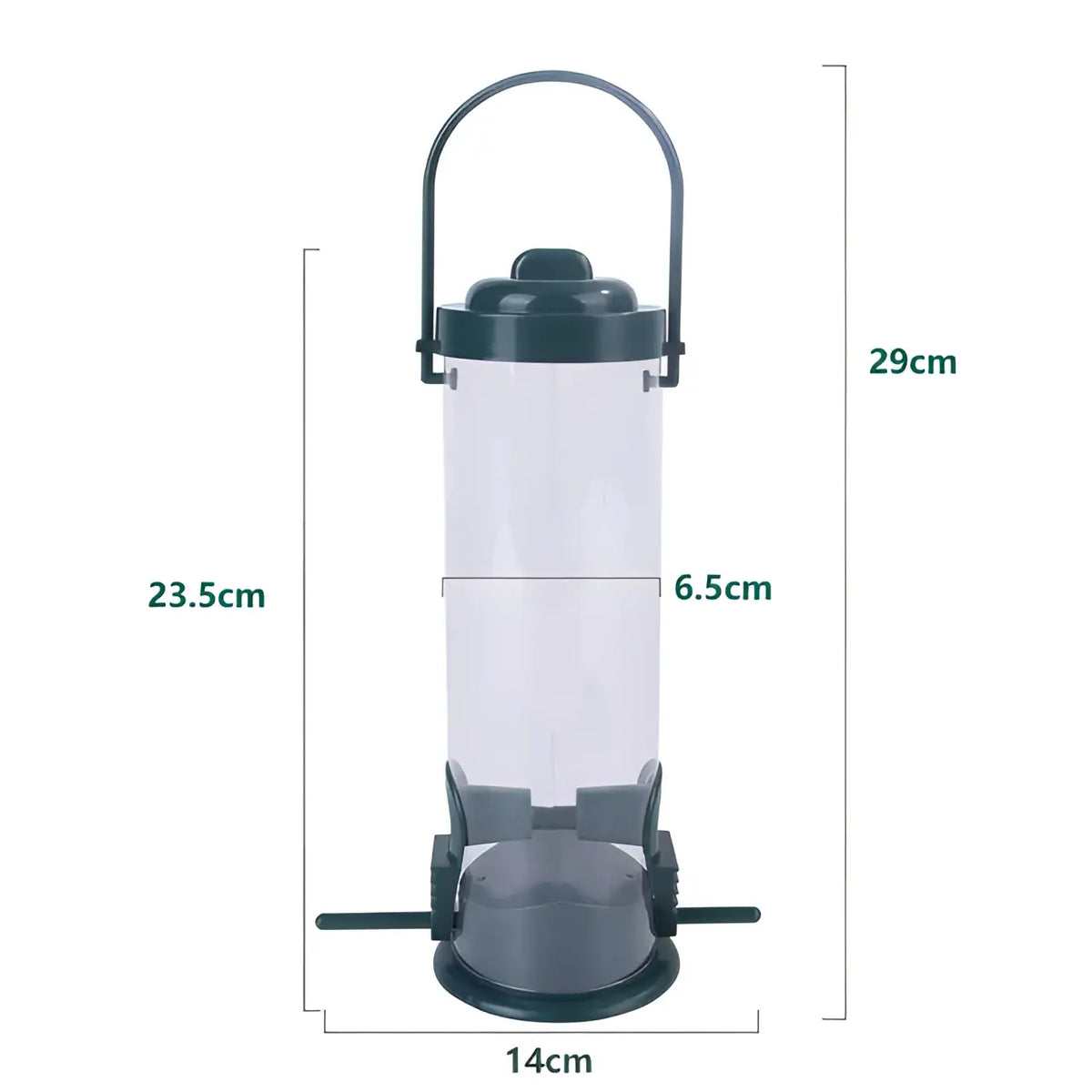 Pet Bird Feeder Food Dispenser Outdoor Hanging Multiple Holes Bird Feeder Small Bird Automatic Foot Feeding Tool Bird
