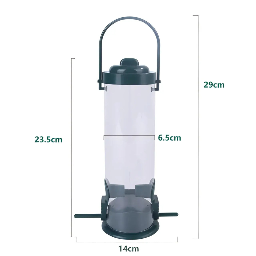 Pet Bird Feeder Food Dispenser Outdoor Hanging Multiple Holes Bird Feeder Small Bird Automatic Foot Feeding Tool Bird