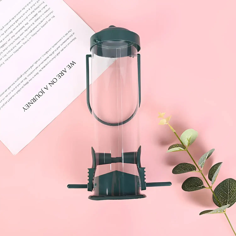 Pet Bird Feeder Food Dispenser Outdoor Hanging Multiple Holes Bird Feeder Small Bird Automatic Foot Feeding Tool Bird