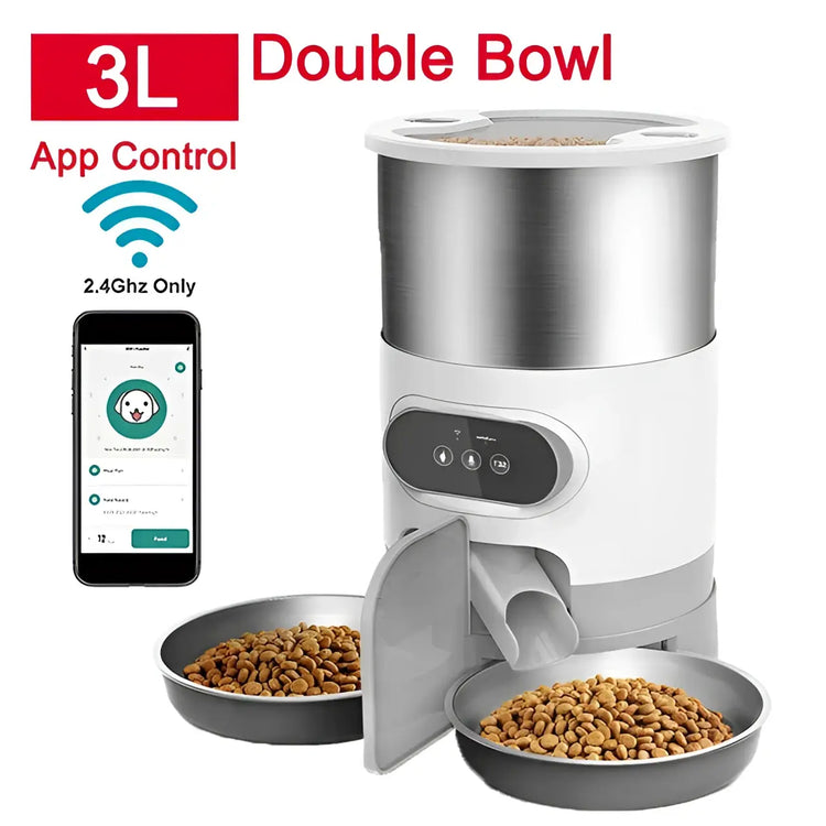 Distributeur automatique pour chat - 3L-WiFi-2Bowl
