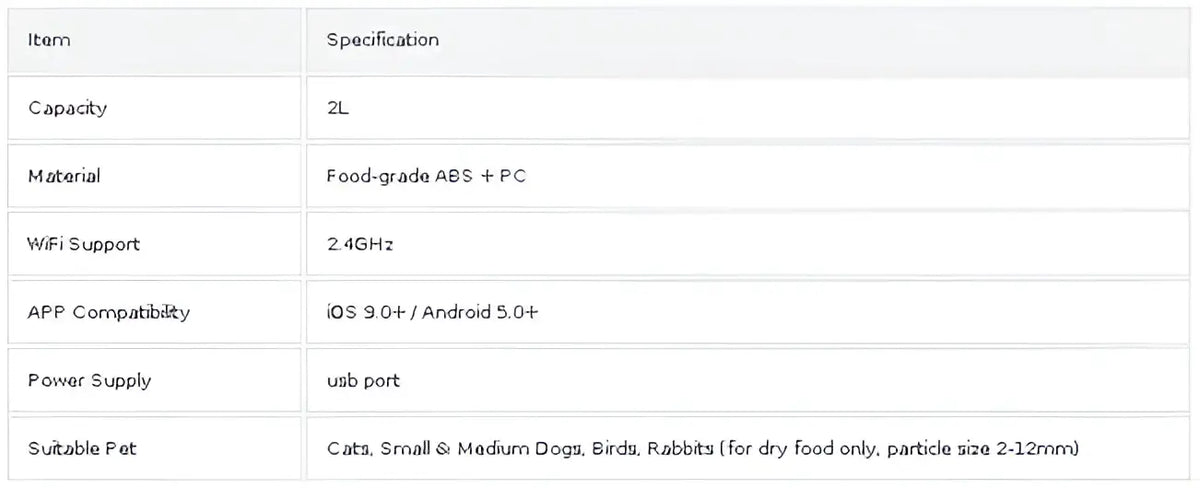 2026 2L Automatic Pet Feeder Smart Control Cat Feeder WIFI Feeders Intelligent Timed And Quantitative Feeding Remote
