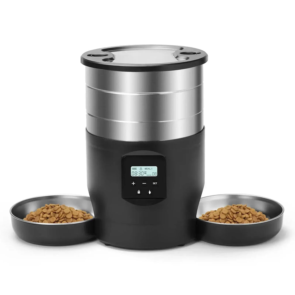 Distributeur croquettes chat Wi-Fi 4,5 L - button black feeder / L / 4L