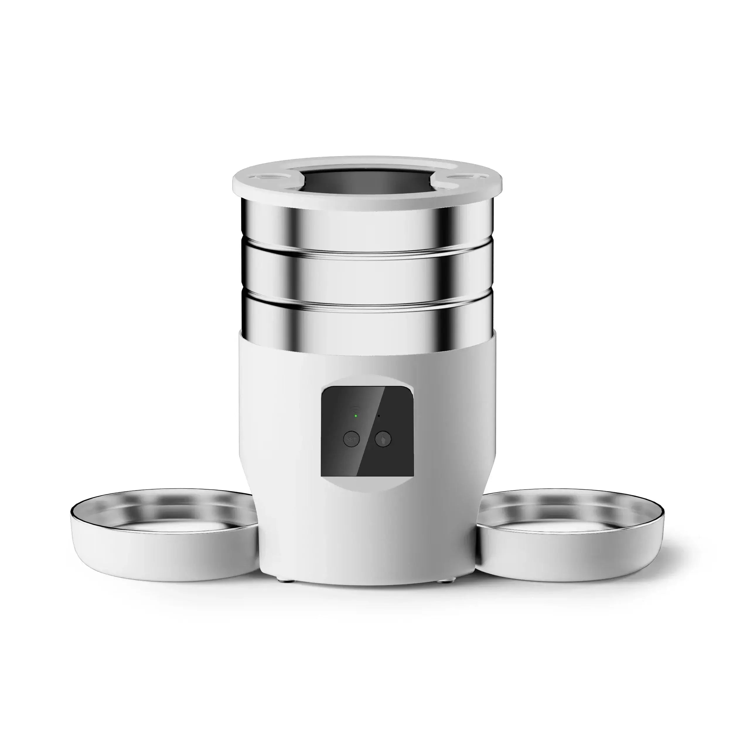 Distributeur croquettes chat Wi-Fi 4,5 L - WiFi white feeder / L / 4L