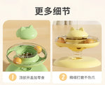 Cat Turntable Rocking Spring Dispenser Self-Entertaining Cat Teaser Stick Pet Boredom-Relief Toy