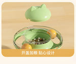 Cat Turntable Rocking Spring Dispenser Self-Entertaining Cat Teaser Stick Pet Boredom-Relief Toy