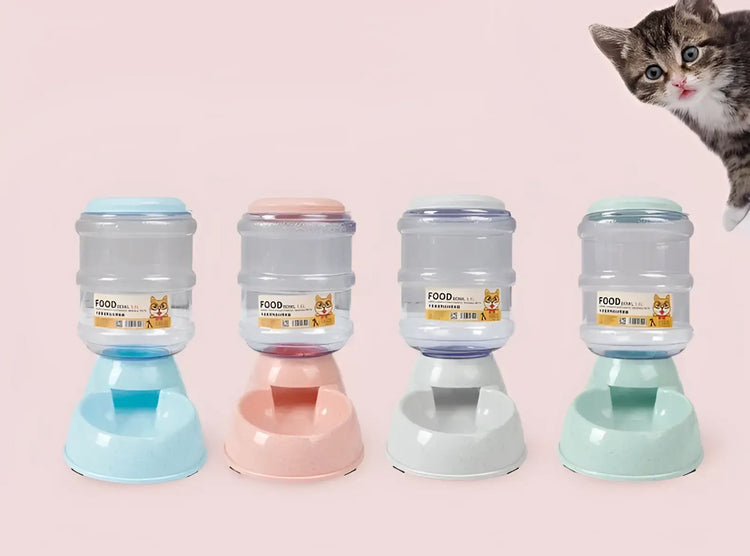 Dog Automatic Feeders Plastic Water Bottle Cat Bowl Feeding and Drinking Dog Water Dispenser Pet Feeding Bowl Pet