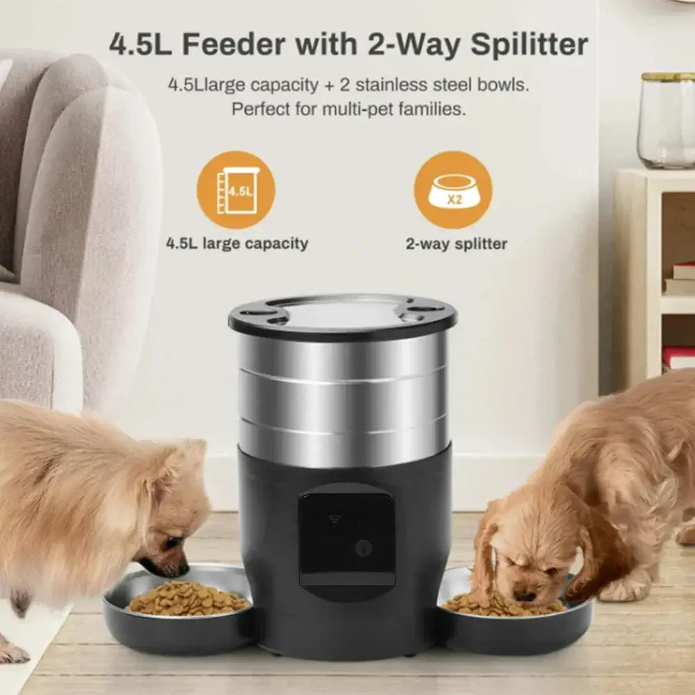 Distributeur nourriture animaux WiFi 4,5 L