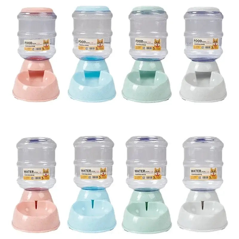 Dog Automatic Feeders Plastic Water Bottle Cat Bowl Feeding and Drinking Dog Water Dispenser Pet Feeding Bowl Pet