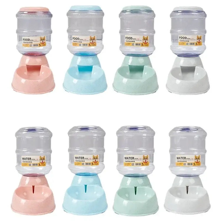 Dog Automatic Feeders Plastic Water Bottle Cat Bowl Feeding and Drinking Dog Water Dispenser Pet Feeding Bowl Pet