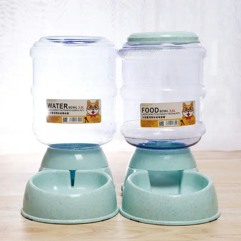 Dog Automatic Feeders Plastic Water Bottle Cat Bowl Feeding and Drinking Dog Water Dispenser Pet Feeding Bowl Pet