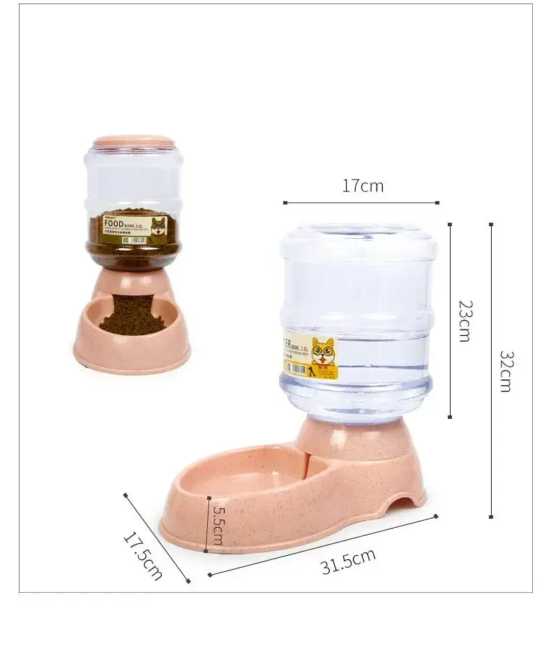 Dog Automatic Feeders Plastic Water Bottle Cat Bowl Feeding and Drinking Dog Water Dispenser Pet Feeding Bowl Pet