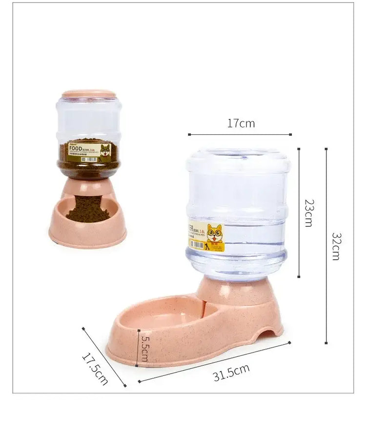 Dog Automatic Feeders Plastic Water Bottle Cat Bowl Feeding and Drinking Dog Water Dispenser Pet Feeding Bowl Pet