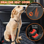 Dog Car Rear Seat Protective Cover Waterproof Dirt Resistant Pet Seat Cover Black Shoulder Strap Hammock Pet Travel