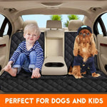 Dog Car Rear Seat Protective Cover Waterproof Dirt Resistant Pet Seat Cover Black Shoulder Strap Hammock Pet Travel