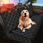 Dog Car Rear Seat Protective Cover Waterproof Dirt Resistant Pet Seat Cover Black Shoulder Strap Hammock Pet Travel