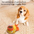 Dog cat pet feeder little yellow duck interactive puzzle dog feeding machine puppy missing food toy anti-slip bottom