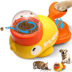 Dog cat pet feeder little yellow duck interactive puzzle dog feeding machine puppy missing food toy anti-slip bottom