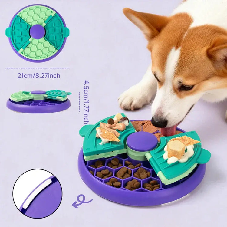 Dog Cat Puzzle Toys Slow Feeder Non-Slip Slowly Dog Cat Eating Bowl Interactive Increase IQ Food Dispenser Pet Feeding