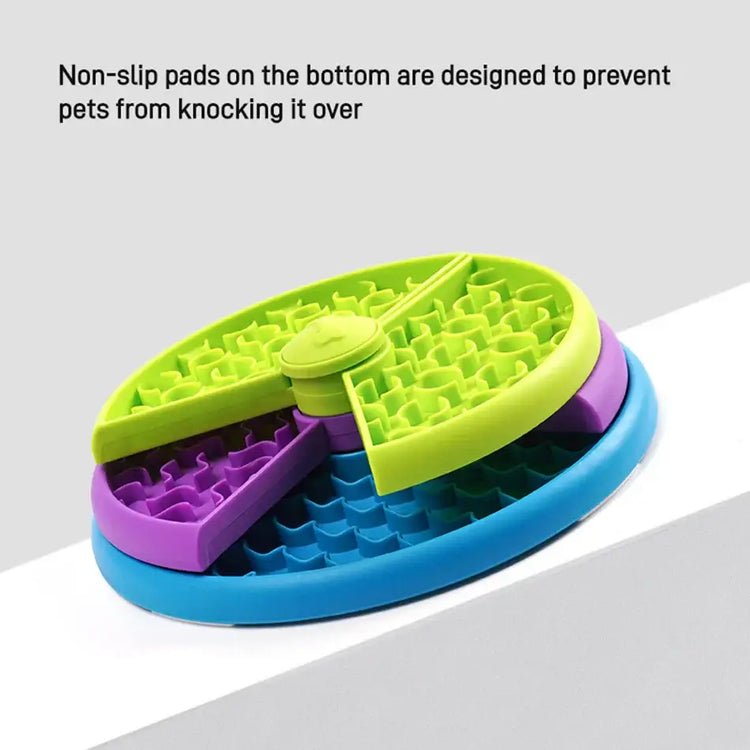 Dog Cat Puzzle Toys Slow Feeder Non-Slip Slowly Dog Cat Eating Bowl Interactive Increase IQ Food Dispenser Pet Feeding